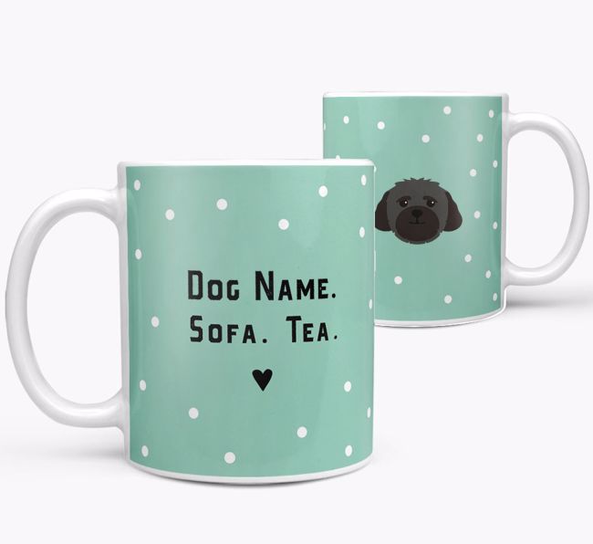 Personalised 'Sofa & Tea/Coffee' Mug for your {breedFullName}